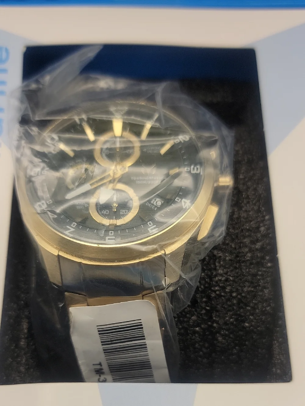 NWT TechnoMarine Ocean Quantum Men's Watch 44mm Olive Gold TM-318131 Chronograph